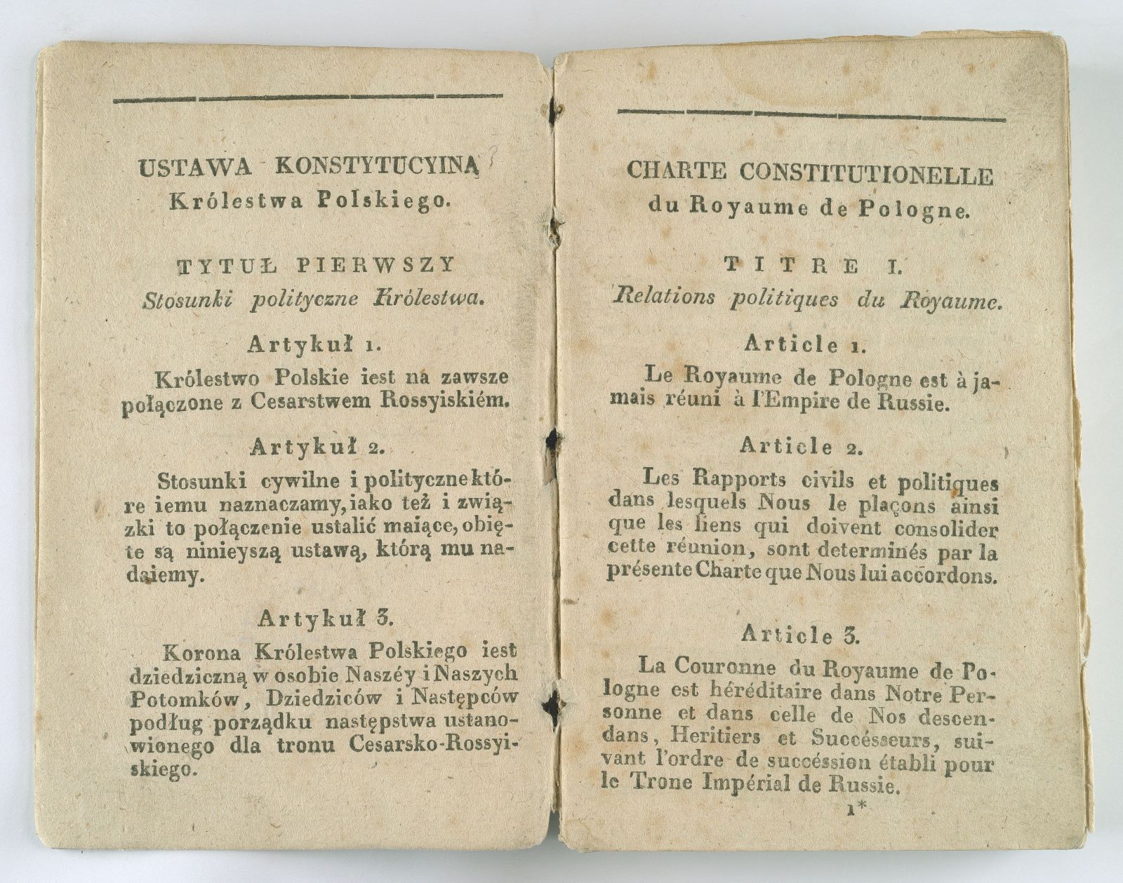 27 listopada 1815 roku Car Aleksander I podpisał konstytucję Królestwa Polskiego